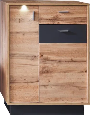 Produktbild von trendteam Garderobe Schuhschrank  Wotan Eiche Nachbildung 69 x 96 x 35 cm