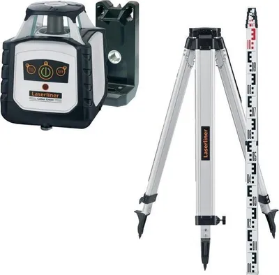 Produktbild von Laserliner Cubus G 210 S Set 150 cm, 200 m, 0,15 mm/m, 4°, 600 RPM, 515 nm, Horizontal/Vertikal