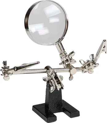 Produktbild von Werkzeugset „Dritte Hand“ mit Lupe 62 mm