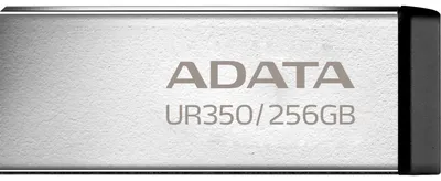 Zdjęcie produktu dla ADATA UR350, 256 GB, USB Typu-A, 3.2 Gen 1 (3.1 Gen 1), 100 MB/s, Bez zatyczki, Czarny, Srebrny
