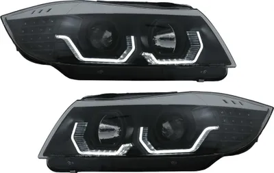 Immagine prodotto di Fari 3D LED per BMW Serie 3 Berlina E90 Touring E91 03.05-08.08 LHD.