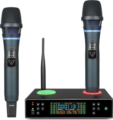 Image de INF Système de microphone sans fil professionnel avec anti-larsen