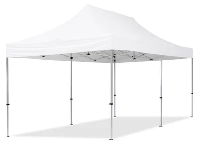 Produktbild von TOOLPORT 3x6m Aluminium Faltpavillon, ohne Seitenteile, weiß