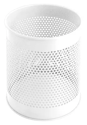 Produktbild von Perforierter Papierkorb 15 Liter weiss