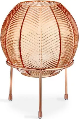Obrázek produktu pro Kovová skleněná váza Amber Bold (14,5 x 19,5 x 14,5 cm)