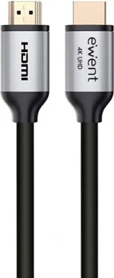 Produktbild von Ewent EC1346, 1,8 m, HDMI Typ A (Standard), HDMI Typ A (Standard), 3D, Audio Return Channel (ARC), Schwarz