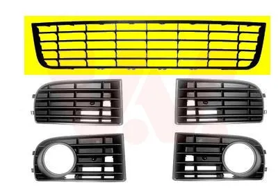 Produktbild von VAN WEZEL Lüftungsgitter Grill Stoßfänger für VW Golf V Schrägheck (1K1) Schwarz