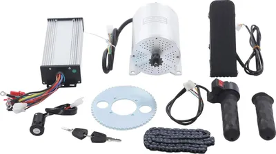 Image de Kit moteur électrique sans balais - BLDC 3 kW - 6000 tr/min - Pour scooters, motos électriques, karts - Charge maximale 100-200 kg - Contrôleur 21,6×8,3×4,4 cm - Poids 6,45 kg