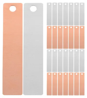Kupfer-Zink-Elektroden-Set, 30 Paar, 4x0,9x0,2 cm, wiederverwendbar