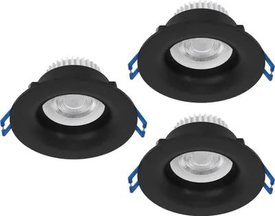 Produktbild von EGLO 3er Set Einbaustrahler Salabate, Ø 8,8 cm, Deckenspots Badezimmer, Bad Deckenstrahler aus Aluminium, warmweiß, neutralweiß, kaltweiß, IP65