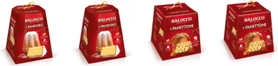 Produktbild von Testpaket Balocco Panettone mit Rosinen und kandierten Früchten - Pandoro weicher und zarter mit Puderzucker ( 4 x 750g ) Weihnachts kuchen