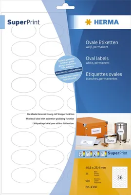 Productafbeelding van HERMA Universele etiketten, SPECIAL, 40,6 x 25,4 mm, wit