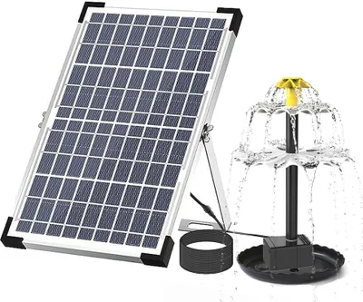 Obrázek produktu pro 10 W solární fontánové čerpadlo pro ptačí lázně s 9 tryskami, solárně napájené fontánové čerpadlo pro zahradní jezírko, bazén, akvárium, akvárium a venkovní prostor