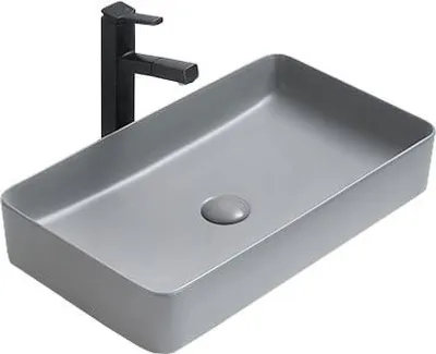 Produktbild von Mexen Nadia Aufsatzwaschbecken 62 x 35 cm, hellgrau matt - 21616061
