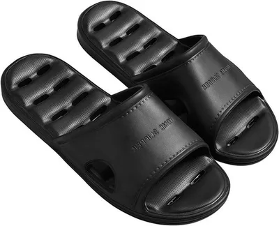 Weiche, bequeme rutschfeste Hausschuhe für Damen und Herren - schnelltrocknende Sandalen für Bad, Schwimmbad und Spa mit