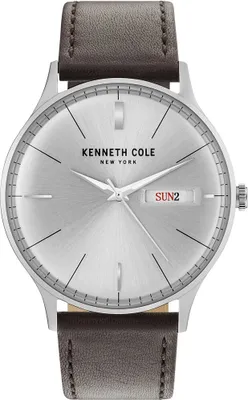 Produktbild von Kenneth Cole New York Herren-Armbanduhr Analog Quarz Leder KC50589011
