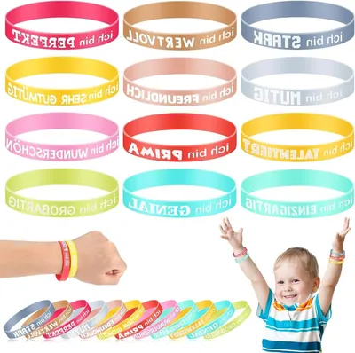Productafbeelding van Motivatie Armbanden - Inspirerende Bandjes - Dagelijkse Motivatie - Positieve Berichten - 12 Stuks - Morandi Kleuren