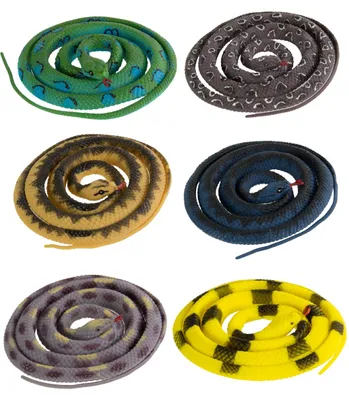 Produktbild von Realistisch aussehende Gummi Schlange als Stretch Tier 146 cm