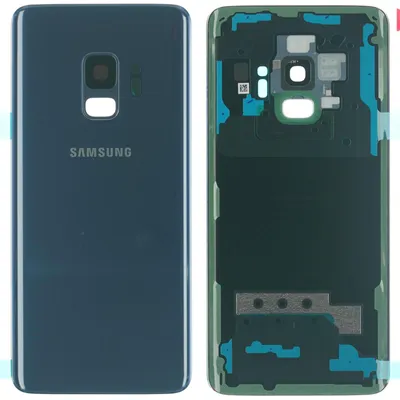 Produktbild von Samsung Galaxy S9 (SM-G960F) Backcover + Kameraglas + Kleber, Blau