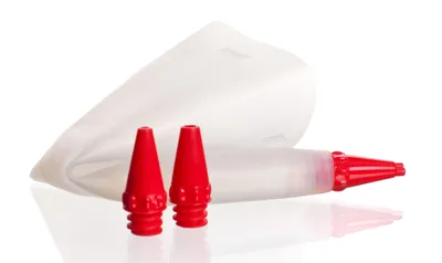 Obrázek produktu pro Zdobička na dorty sáček silikon + 3 nástavce