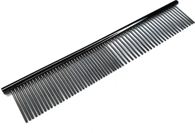 Produktbild von Stahlkamm zum Kämmen von Hunden und Katzen, Groomer Schwarz