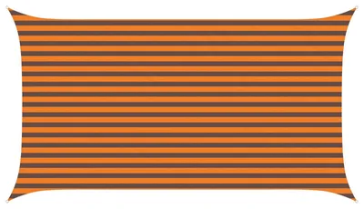 Image de vidaXL Tente d'ombrage orange et marron 4,5 x 2,5 m 100 % polyester Oxford