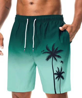 Productafbeelding van Solidchoice - Lange Zwemshorts voor Mannen met Ritszak