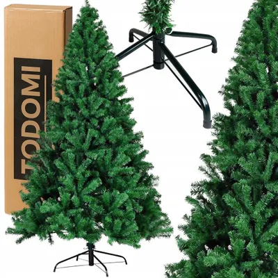 Produktbild von Künstlicher Weihnachtsbaum 210 cm natürlich 130 cm + Metallständer, realistisch