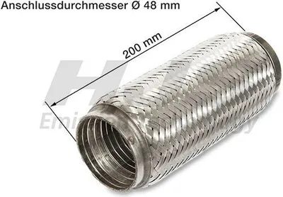 Produktbild von HJS 83 00 8479 Flexrohr Abgasanlage Auspuffrohr für MINI Schrägheck (R56)