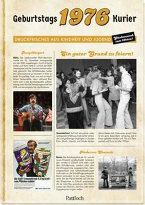 Produktbild von Geburtstagskurier 1976: Geburtstagszeitung mit Zeitgeschehen, Rezepten und Rätseln
