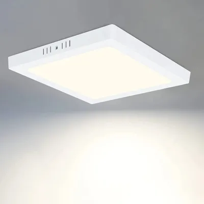 Obrázek produktu pro ZMH LED stropní světlo ploché moderní LED lampa bílá hranatá lampa neutrální bílá 4000K 18W IP44 vodotěsné pro kuchyň kancelář obývací pokoj koupelna předsíň