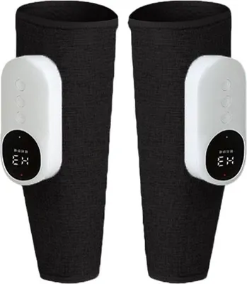 Produktbild von INF Kabellose Beinmassagegerät mit Luftkompression und Wärme - 2er Set Schwarz