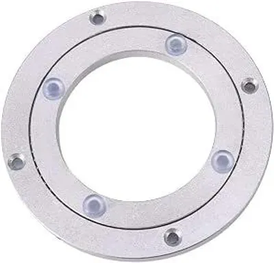 Image de Plateau tournant en aluminium - Plateau tournant robuste - pour la cuisine, le stockage et l'usage quotidien