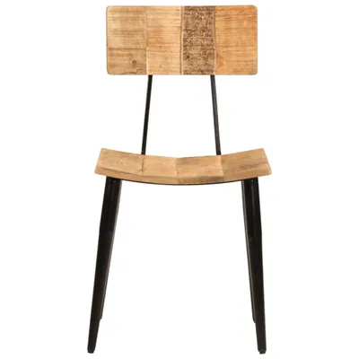 Image de vidaXL Chaises de salle à manger 2 pcs. 44x40x80 cm bois massif mangue
