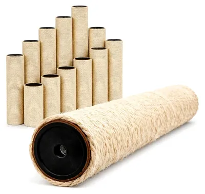 Produktbild von Sisal Ersatzstamm für Kratzbaum - 30 cm Ø 7,4 cm M8 - Pfotenfreund