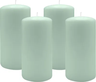 Produktbild von 2er Set Adventskranzkerzen Seafoam Seegrün Ø 100 x 250 mm