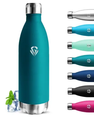 Image de Omgoods - Bouteille d'eau 1L - Double paroi isolante, étanche et sans BPA - Idéale pour le sport et les voyages