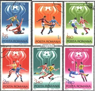 Produktbild von Briefmarken Rumänien 1978 Mi 3506-3511 (kompl.Ausg.) postfrisch Fußball-WM 78, Argentinien