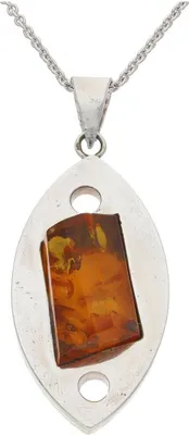 Produktbild von JuwelmaLux Anhänger 925/000 Sterling Silber mit Bernstein JL47-02-0090
