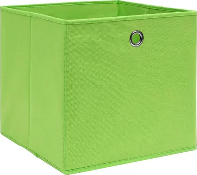 Obrázok produktu pre vidaXL Úložné boxy 4 ks Zelené 32x32x32 cm Látkové