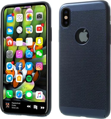 Produktbild von Handy Hülle für Apple iPhone X Schutzhülle Case Tasche Cover Etui Blau