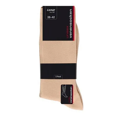 Produktbild von LENZ VENENsocken 3er | dunkelbraun/hell-oliv/beige, Größe:39 - 42