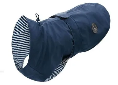 Produktbild von Hunter Hunde-Regenmantel Milford blau 55 cm, Größe:55, Farbe:blau