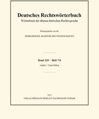 Produktbild von Deutsches Rechtswörterbuch