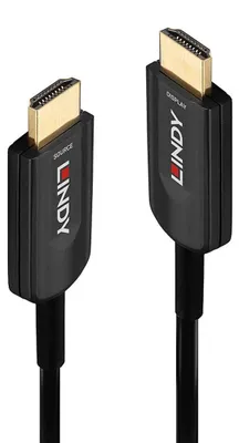 Produktbild von Lindy 38380, 10 m, HDMI Typ A (Standard), HDMI Typ A (Standard), 48 Gbit/s, Audio Return Channel (ARC), Schwarz
