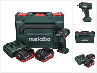 Immagine prodotto di Metabo SSW 18 LTX 300 BL avvitatore a impulsi a batteria 18 V 300 Nm 1/2" brushless + 2x batteria ricaricabile 5,5 Ah + caricatore + metaBOX