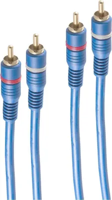 Produktbild von shiverpeaks BS40605, 2 x RCA, Männlich, 2 x RCA, Männlich, 2,5 m, Blau
