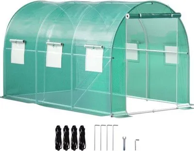 Image de Tubes perforés - Tube en acier galvanisé - Réservoir d'eau - 3,7 x 2,1 x 2,1 m
