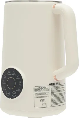 Obrázek produktu pro Mixér na sójové nápoj - stolní - 1 litr - 304 nerezová ocel - 10 nožů - 30000 otáček za minutu - 600 W ohřev - 220 V EU zástrčka - slonová kost