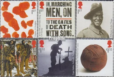 Produktbild von Briefmarken Großbritannien 2015 Mi 3739-3744 (kompl.Ausg.) postfrisch Der Erste Weltkrieg 1915